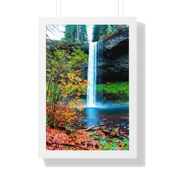 North Falls, Waterfalls, Oregon Waterfall Wall Art Design Poster Print Decor for - Picture 8 of 9